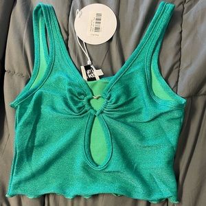 Princess Polly Clover top teal